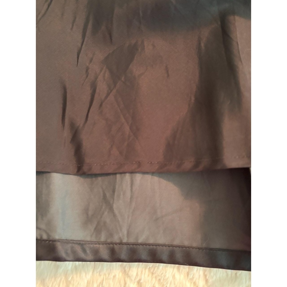 Sigrid Olsen Charcoal Pleated A Line Skirt Flared Cotton Silk Sz 8 Classic Chic - Picture 13 of 13
